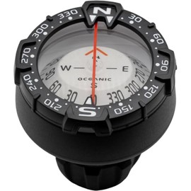 OCEANIC Maxview Compass | Large, Easy-to-Read Bearing Indicators | Available in a Variety of configurations: Wrist, Bungee, clipmount, Hose Mount and Module | Available in NH or SH | Hose Mount