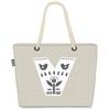 VOID V Dekorative Buchstaben Strandtasche Shopper 58x38x16cm 23L XXL Einkaufstasche