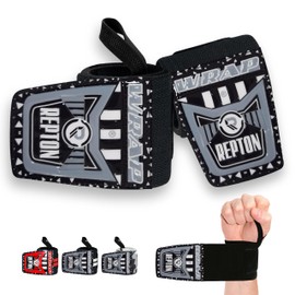 Weightlifting Wrist Wraps - Lifting Straps with Thumb Loops - Wrist Support - Men & Women Weight Lifting Crossfit Powerlifting (Black, 18, Inches, 18, Inches, 3, Inches, 3, Inches, 3, Millimetres)