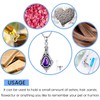 Urn Necklace for Human Ashes 925 Sterling Silver with Amethyst