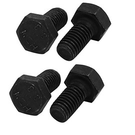 uxcell® 8.8 Grade M8x16mm Full Threaded Left Hand Thread Hex Head Bolt 4pcs