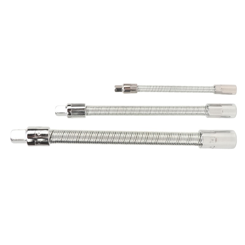 3PCS Flexible Extension Rods Wrench Socket Universal Connecting Rod for