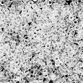 Miyuki Delica Beads, Transparent Crystal