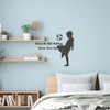 Soccer Dreams Wall Decal – “Keep Rolling Never Give Up”
