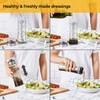 SILBERTHAL Salad Dressing Shaker - Sturdy Glass & Stainless Steel