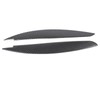 2 Pcs Headlight Eyebrow Front Left Right Light Eyelid Trim