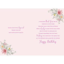 Cherry Orchard To a Lovely Friend Birthday Card with lovely verse
