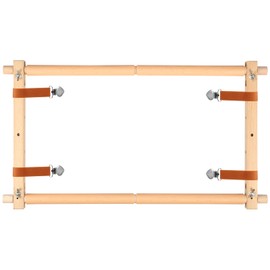 Embroidery Scroll Frame Cross Stitch Tapestry Frame Wood Needlepoint Scroll Frame Embroidery Quilting Frame Stitching Holder Art Craft Tool for Handwork (54.5 x 30.5cm)