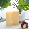 EZiKitchen 2 Pack 6'' Outdoor Battery Operated Candles with Timer