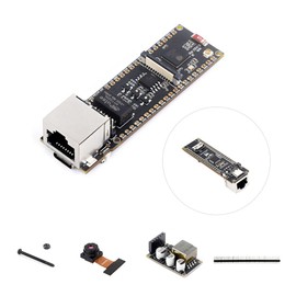 ESP32-S3 ETH Development Board 10/100Mbps RJ45 Ethernet Wi-Fi & Bluetooth Support 240MHz Dual Core Processor Onboard TF Card Slot &Camera Interface with POE Module & Camera Module
