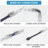 RGBZONE 25Pcs 4 Pin 10mm LED Connectors Gapless Solderless LED