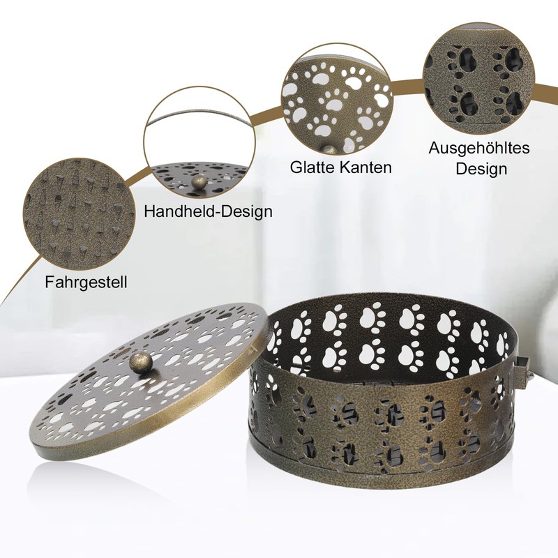 KWJEIULSOQ Mosquito Spiral Holder, Smoking Spirals Holder, Mosquito Spiral Container,
