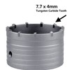 GUICGOC 76mm / 3 inch Concrete Hole Saw with 220mm