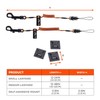 Ergodyne Squids 3151 Coiled Lanyard Tether with Swivel Hook, Detachable