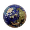 Unique Art 4.3" (110 mm) Diameter Gemstone Globe Paperweight Paper