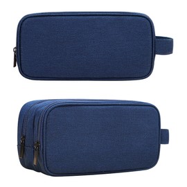 Ruyosn Cable Organiser Bag Waterproof Cable Bag Organiser Travel Double Layer Electronic Bag Electric Organiser Cable Bag Electronics Accessories Organiser Cable Laptop Power Supply Blue