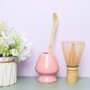 Matcha Tea Set Bamboo Matcha Whisk, Ceramic Whisk Holder, Tea