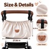 Stroller Hanging Storage Bag, Lightweight Reusable Organizer for Baby Essentials,