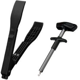 wind rise Fish Grabber Hook Remover Hook Releaser Fish Tongs Fish Scissors Fishing Tongs Needle Removal Fish Grab (Gray)