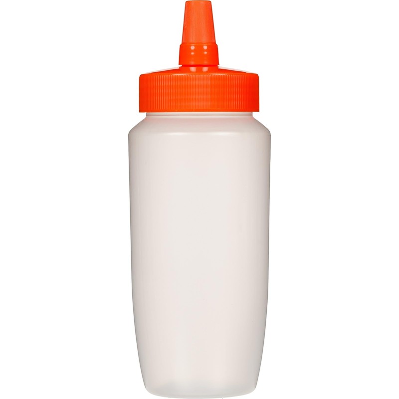 Toysfan Honey Container 360ml (Orange Cap) Refillable Honey Container for