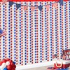 4th of July Decorations 3 Pack Foil Fringe Garland Tinsel