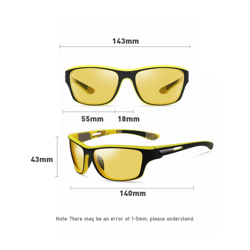 willochra Sports Polarized Night Vision Reading Sunglasses For Men Women