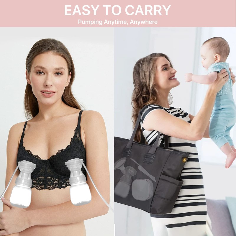Electric Breast Pump, Double Breast Pump with 20 Breastmilk Fresh