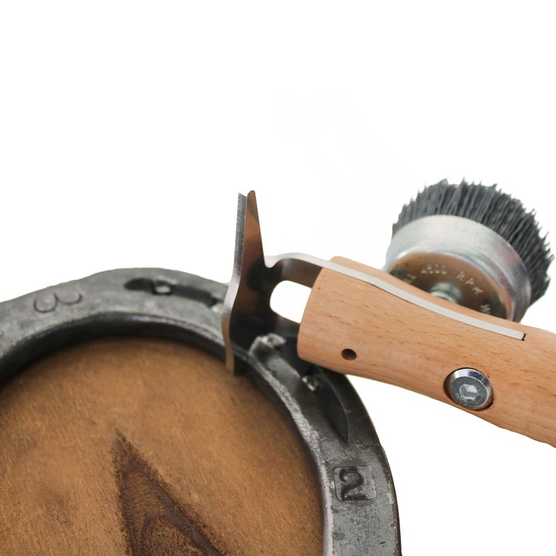 Hobber Midsize Hoof Pick for Horses, Stainless Steel, Ergonomic Handle,