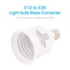 E ENERSYSTEC Candelabra E12 to E26 Light Bulb Base Adapter