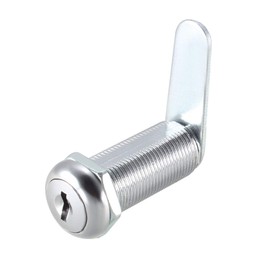 sourcing map Cam Lock 1-1/2" Cylinder Long Cabinet Locks with No.3 Cam, Fits for 1-3/8" Max Thickness Panel Keyed Different 2Pcs