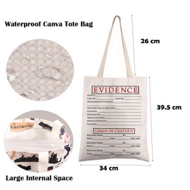 FEELMEM Criminologist Gift Evidence Tote Bag New Direction Gift Law Detective Shopping Bag Gift Detective Team Gift