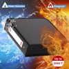 ZOOPIP Fireproof 3 Ring Binder with Zipper, 2.5 Inch D