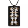 Wonderland Crafts Bead embroidery kit on artificial leather Pendant FLBB-078