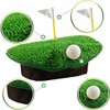 Mens Womens Crazy Golf Beret Hat with Ball and Flag