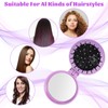 10pcs Folding Hair Brush Mirror Compact Travel Comb Portable Pocket