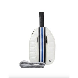 Prenelove Pickleball Puffer Crossbody Sling Bag White Unisex One Size