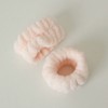 Cellretem Partners 2-Piece Washing Wristbands Pink Face Wash Cleansing Headband Hair Tie Wetness/Water Flow Prevention