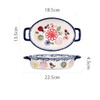 Bicuzat Vintage Style Flower and Butterfly Ladybug Pattern Bakeware Ceramic