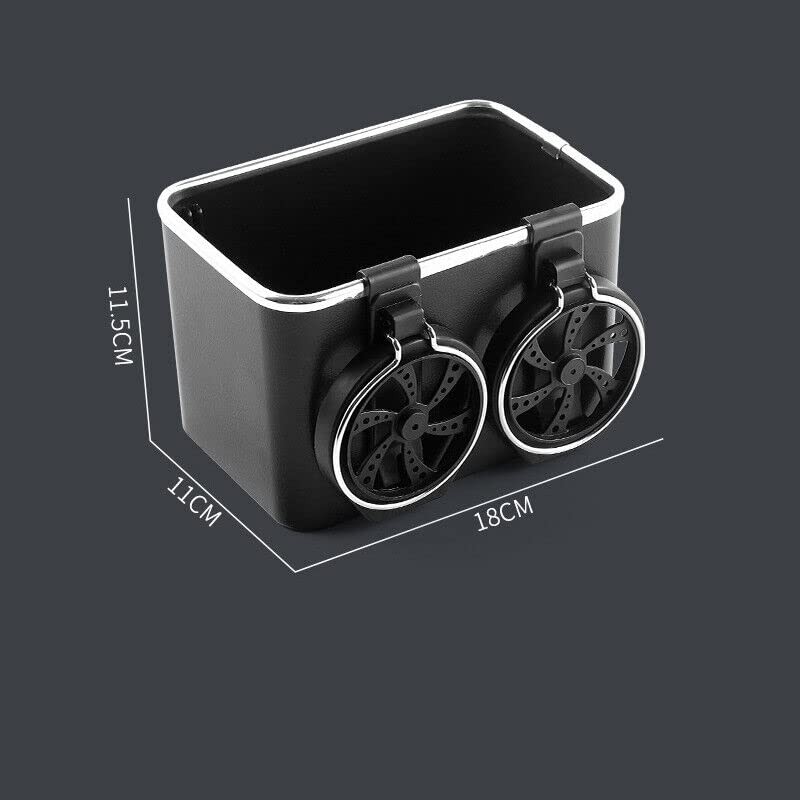 AIMALL Armrest Storage Box with Cup Holder, Tissue Box, Drawer