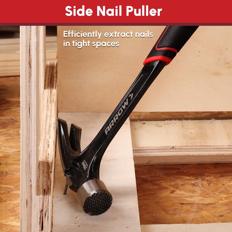 ARROW 20 oz Straight Claw Hammer with Magnetic Nail Holder,