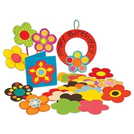 Springboard Jumbo Paper Flower Shapes for Classroom Display - Precut Shapes for Classroom Decorations - Arts and Crafts for Kids - Teacher Essentials - 10 x 10 cm - Assorted Colours - 500-Pack