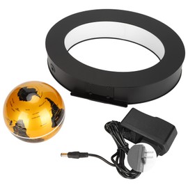 Floating Globe Magnetic Levitation World Map Ball Desktop Decoration with Oval Base 100‑240VUS Plug