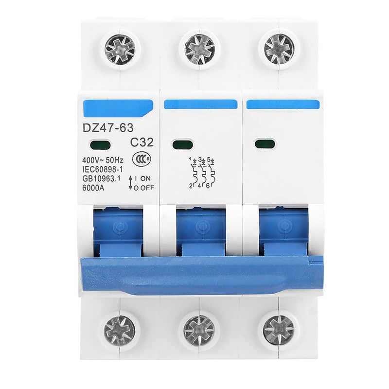 32 Amp Circuit Breaker B32A 3-Pin Din Senen Power Uncter