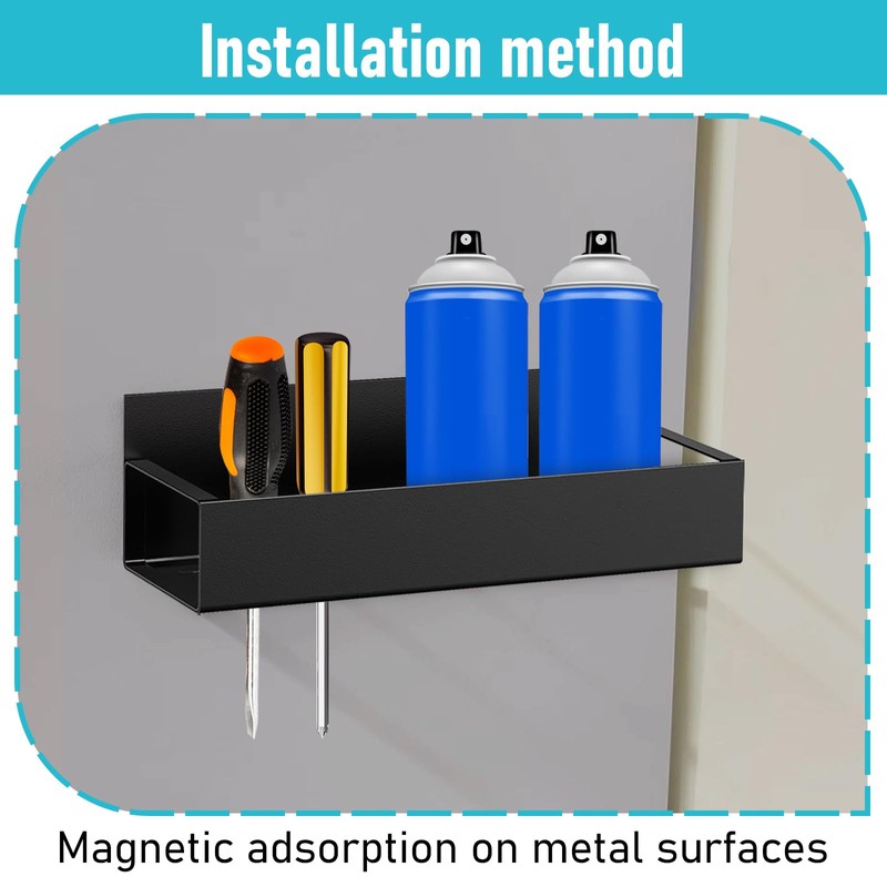 6 Pcs Magnetic Aerosol Spray Can Holder, Magnet Toolbox Bottle