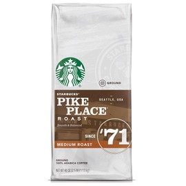 Pike Place LARGE Starbucks Medium Roast Ground Coffee (40 oz.)