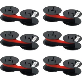 Printer Ink Ribbon Replacement Printer Ink 6 Pack for EP102 GR24/41/42 - Black & Red