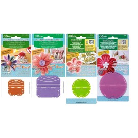 Clover 4 Clover Kanzashi Flower Makers both Small & Large Gathered & 0rchid Petal