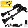 FARBIN Dual Trumpet Air Horn, 12V Train Horn Kit with