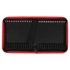 HOMSFOU Drill Bit Storage Bag Zipper Bit Tool Bag Canvas Cloth Handheld Bit Pouch