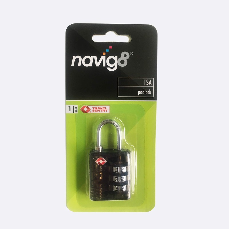 navig8 TSA Luggage Padlocks - TSA Approved - Essential for
